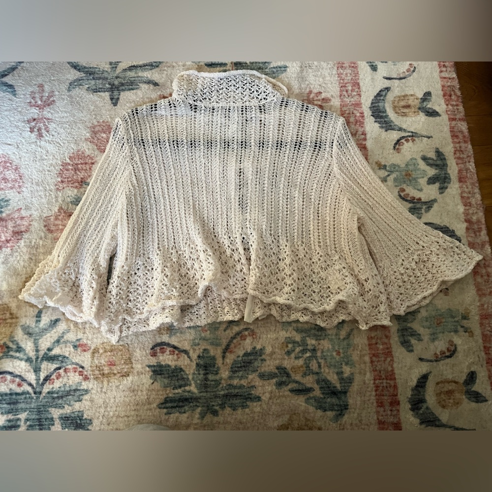 Free people white cardigan